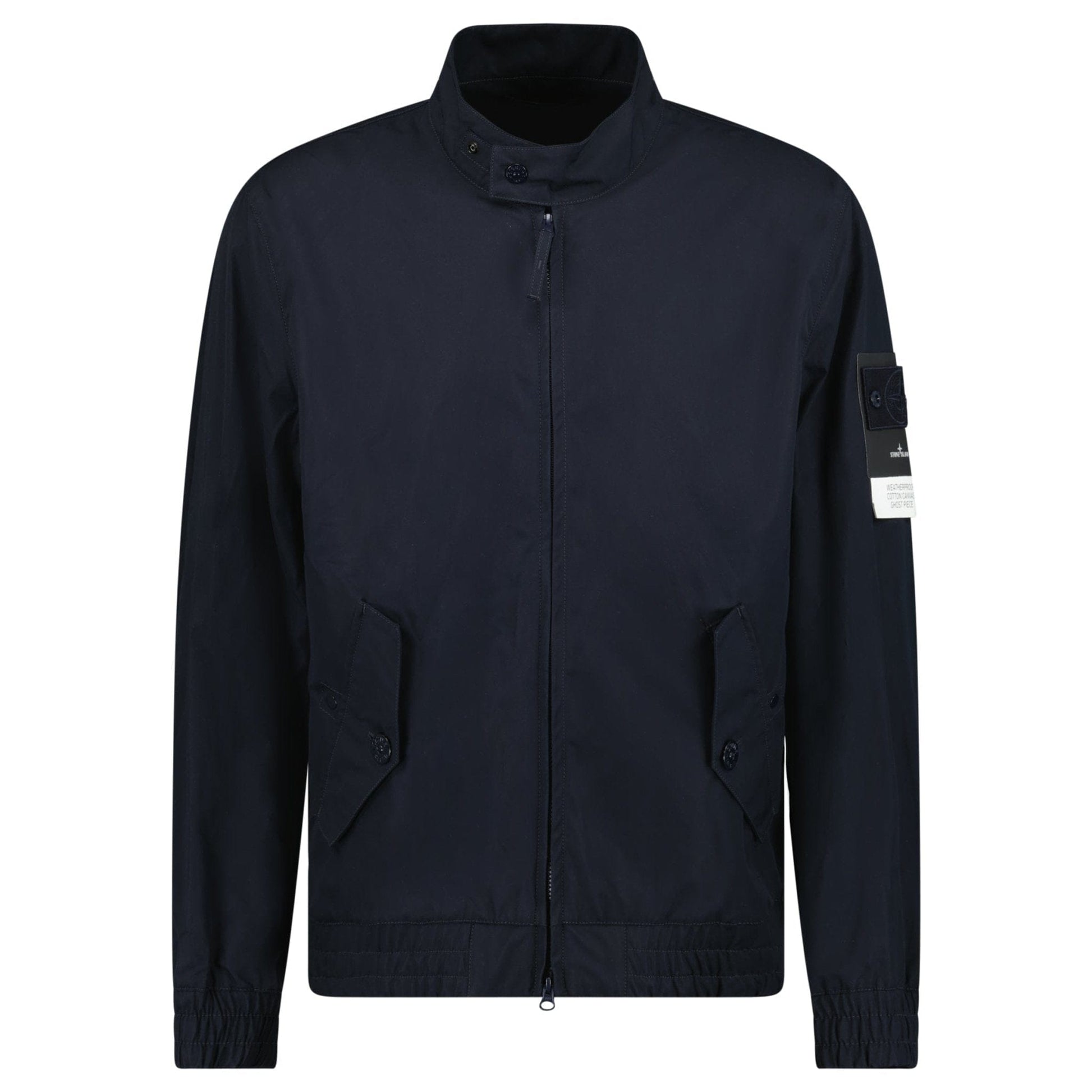 Stone Island Ghost Weatherproof Cotton Canvas Jacket Navy - Kick Game