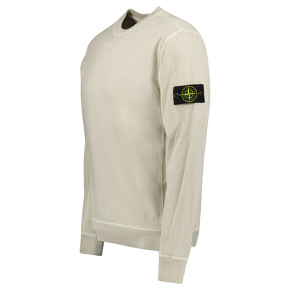 Stone Island Old Effect Crewneck Sweatshirt Beige - Kick Game