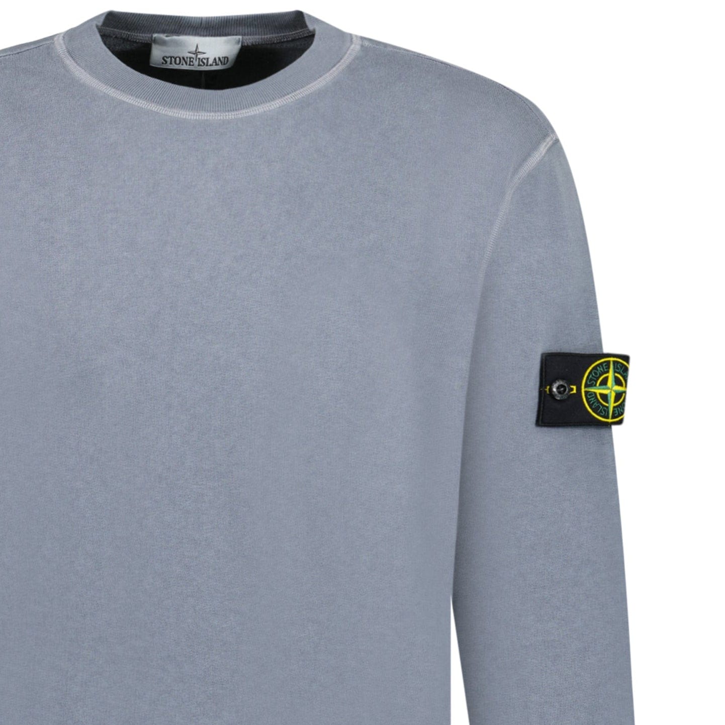 Stone Island Old Effect Crewneck Sweatshirt Dark Blue - Kick Game