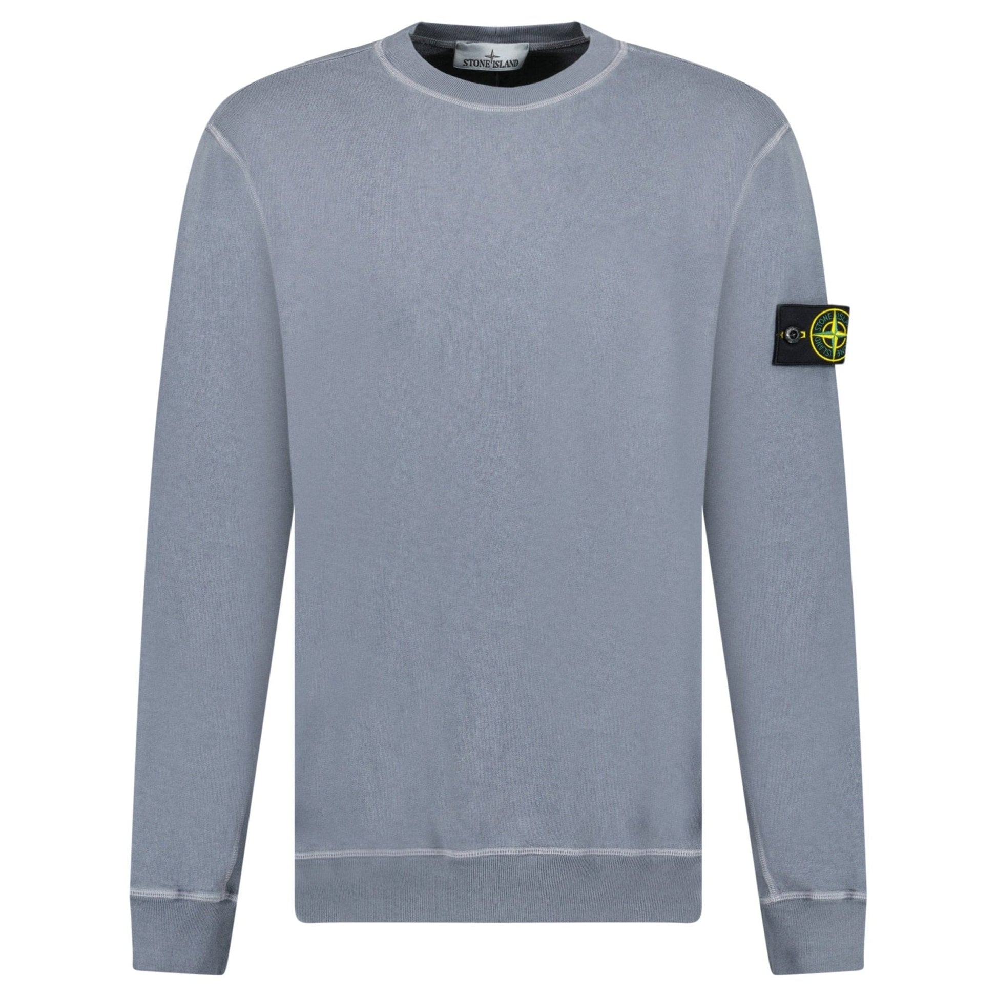 Stone Island Old Effect Crewneck Sweatshirt Dark Blue - Kick Game