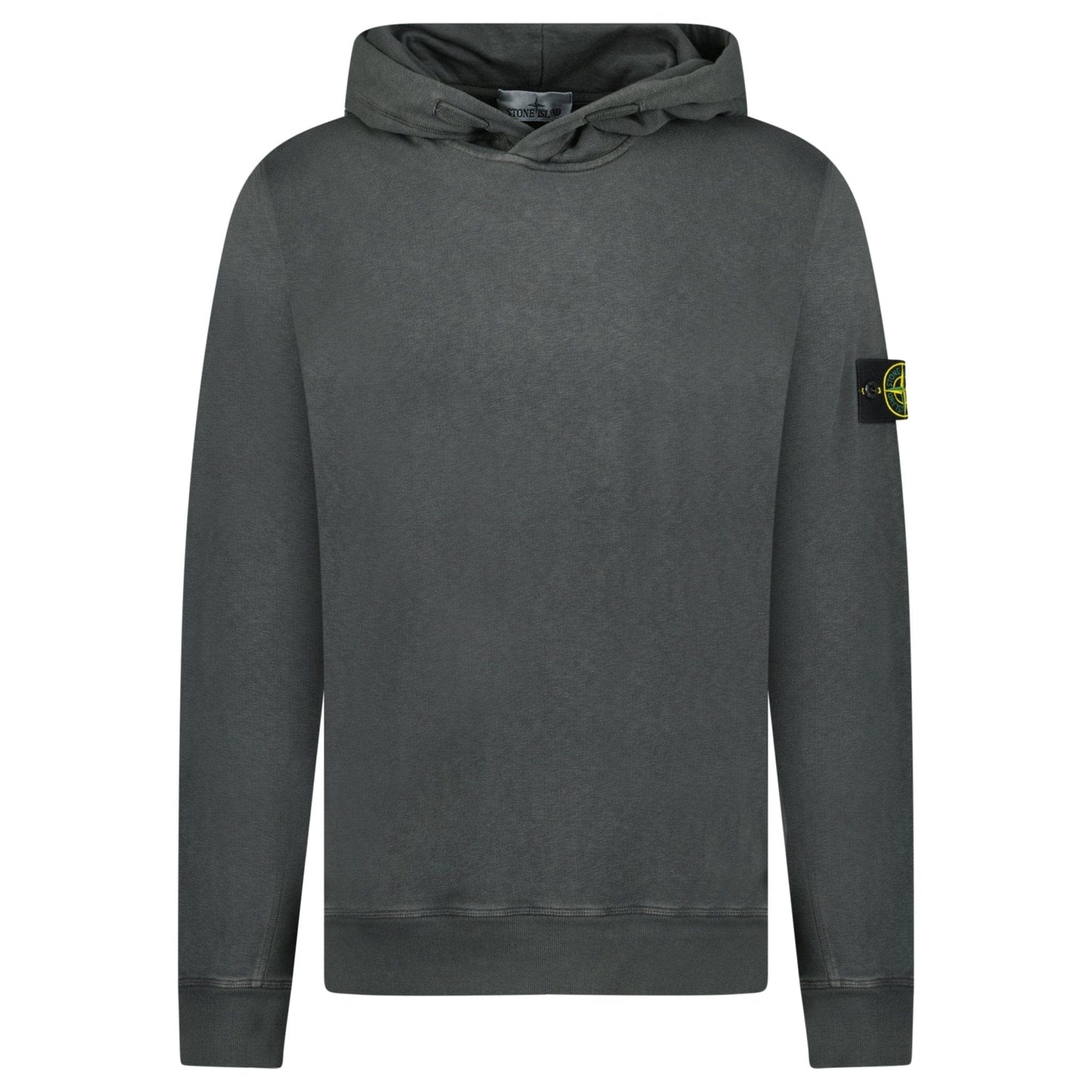 Stone Island ‘Old’ Treatment Hooded Sweatshirt In Charcoal Grey - Kick Game