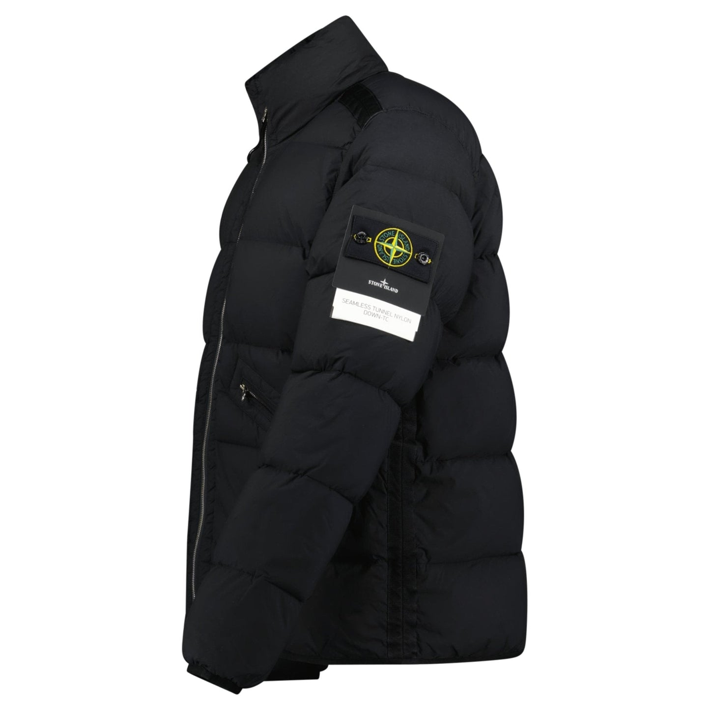 Stone Island Puffer Jacket In Seamless Tunnel Nylon Black - Kick Game