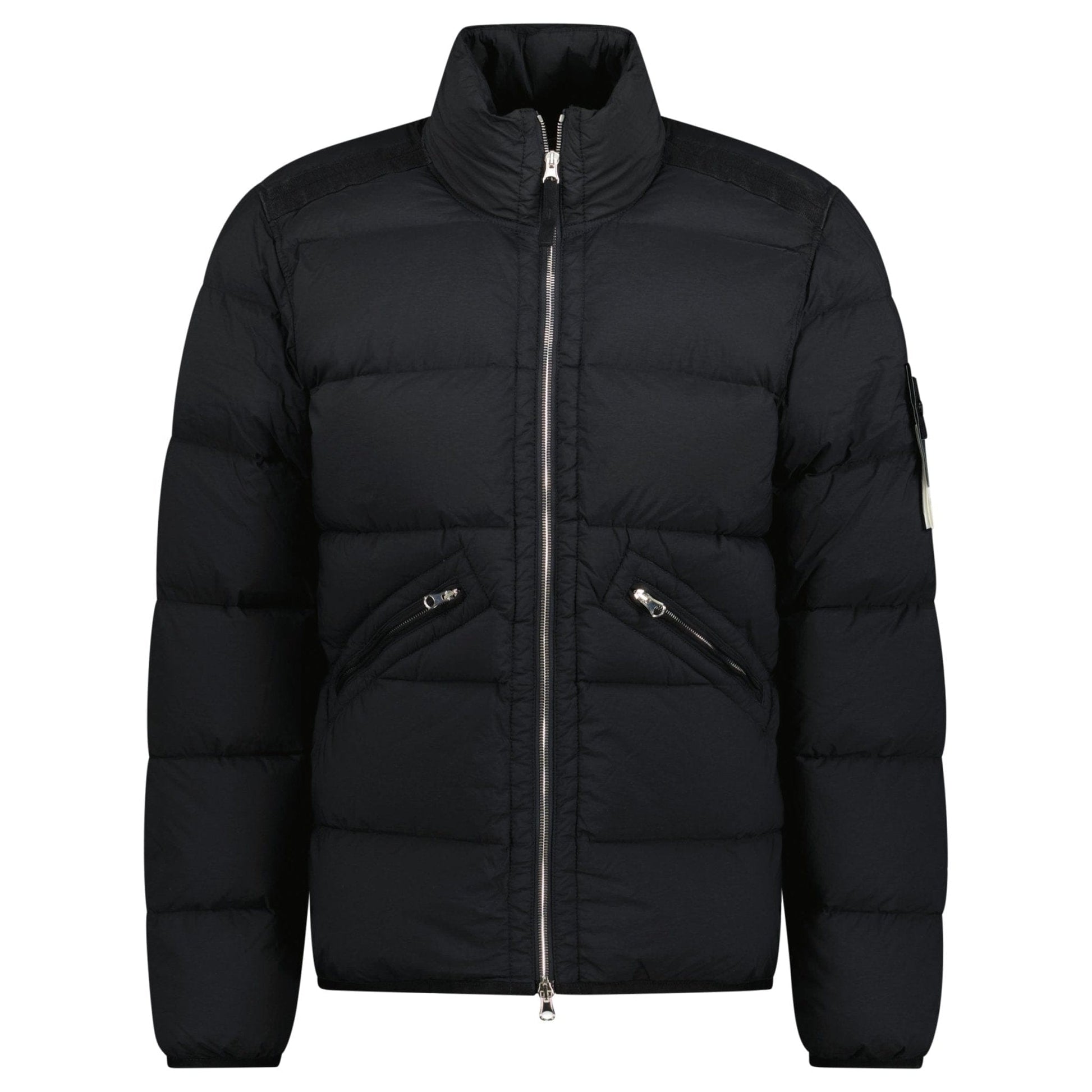 Stone Island Puffer Jacket In Seamless Tunnel Nylon Black - Kick Game