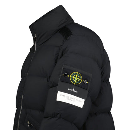 Stone Island Puffer Jacket In Seamless Tunnel Nylon Black - Kick Game