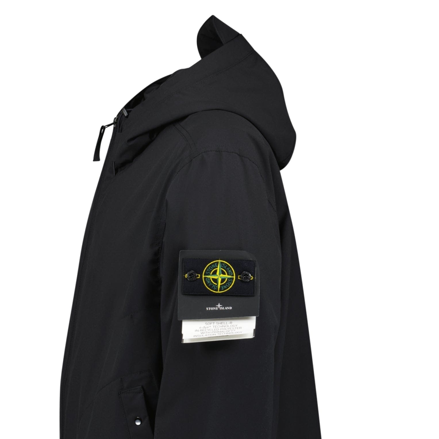 Stone Island Soft Shell-R Primaloft Insulation Technology Jacket in Black - Kick Game