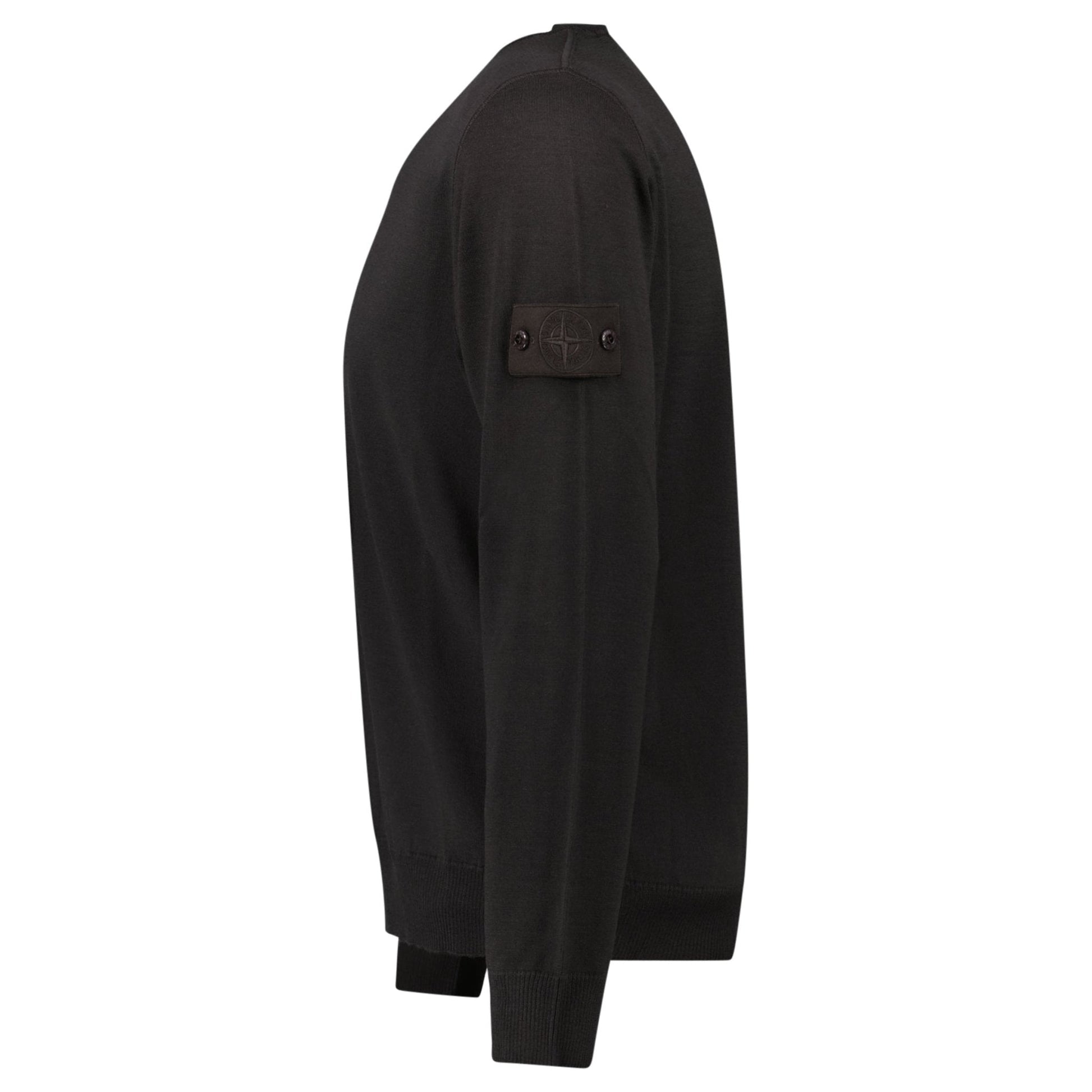 Stone Island Ghost Wool Crew Neck Jumper Dark Brown - Kick Game