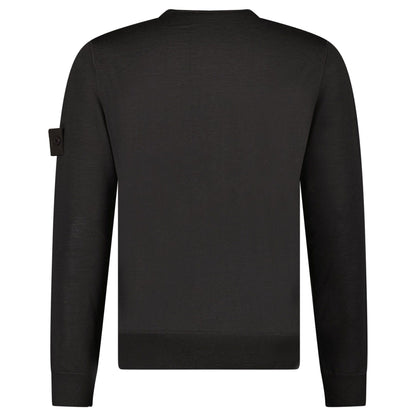 Stone Island Ghost Wool Crew Neck Jumper Dark Brown - Kick Game