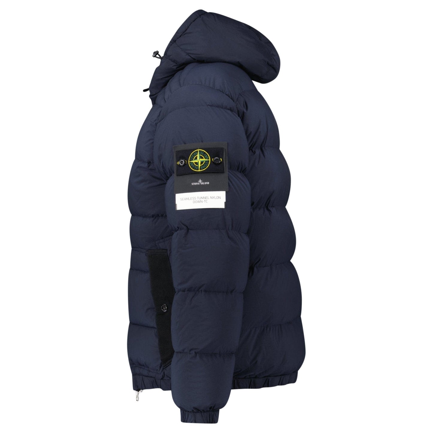 Stone Island Hooded Puffer Jacket In Seamless Tunnel Nylon Navy - Kick Game