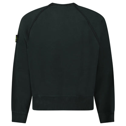 Stone Island Relaxed Fit Crewneck Sweatshirt Black - Kick Game