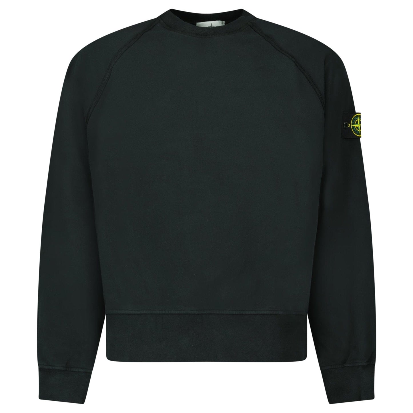 Stone Island Relaxed Fit Crewneck Sweatshirt Black - Kick Game
