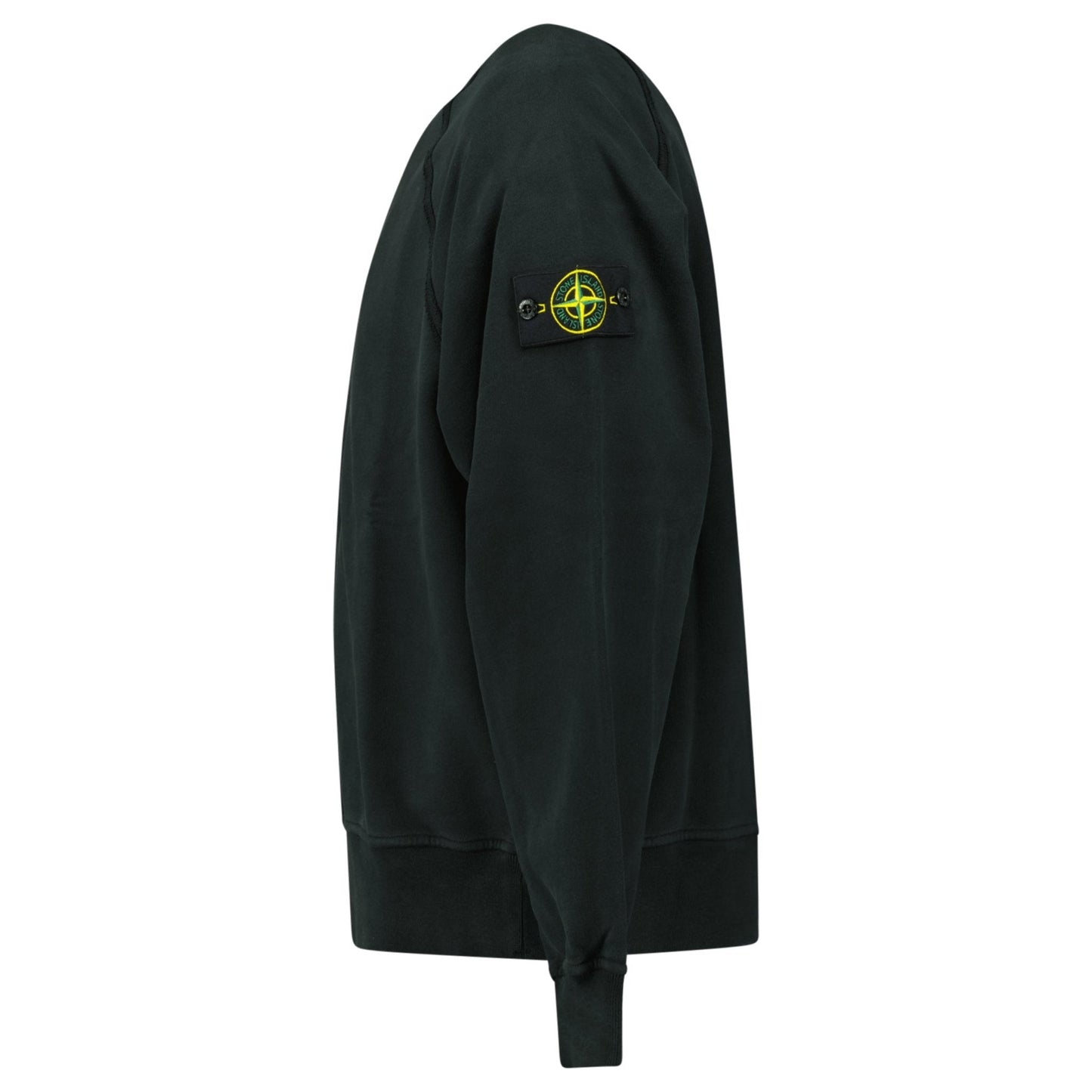 Stone Island Relaxed Fit Crewneck Sweatshirt Black - Kick Game