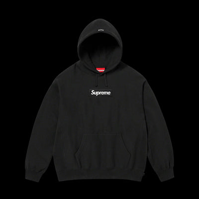 Supreme Box Logo Hoodie FW23 Black Kick Game