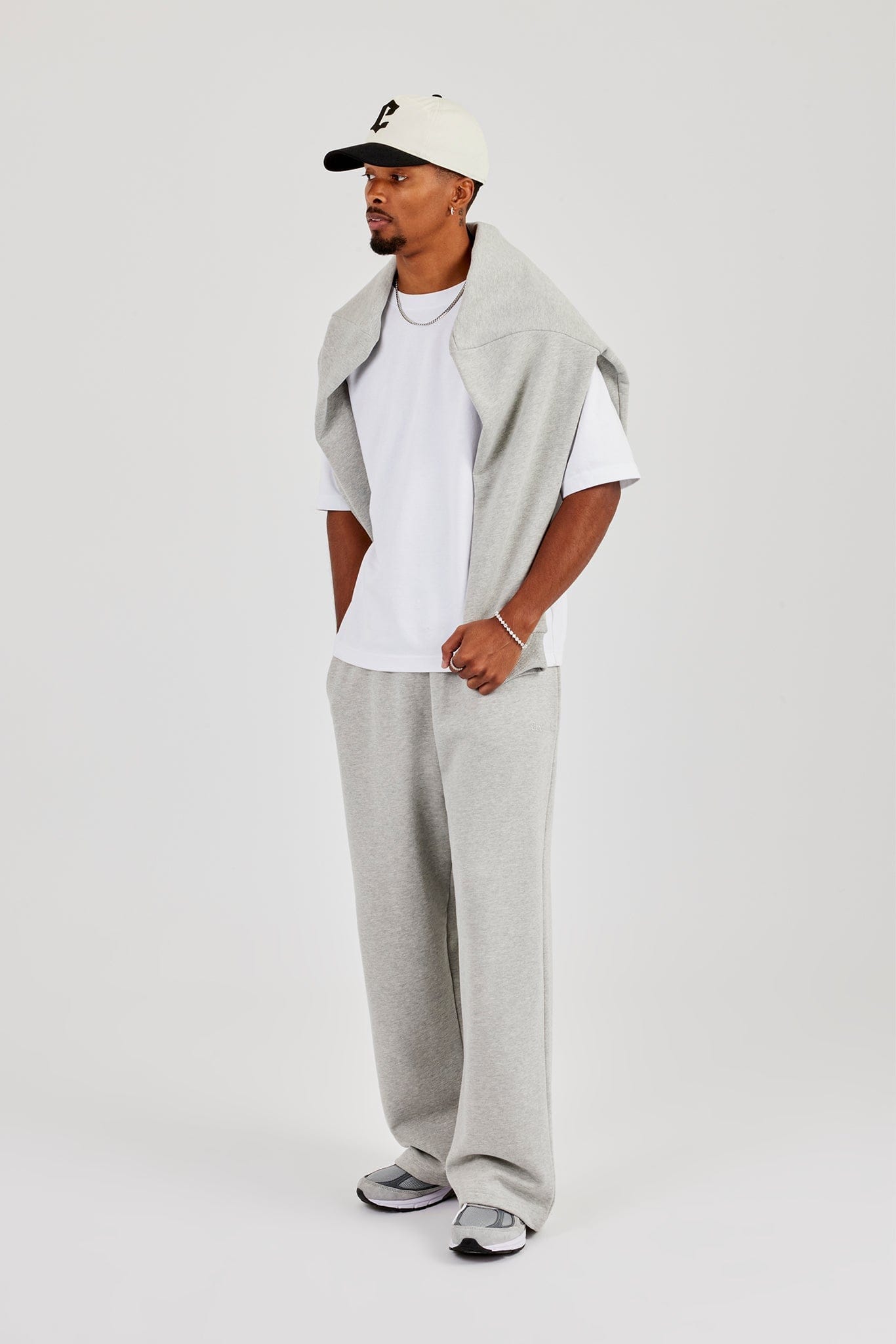 Baggy Fit Jogger - Grey Marl - Kick Game