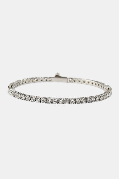Tennis Bracelet - 3mm - White - Kick Game