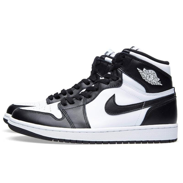 Nike jordan black on sale and white