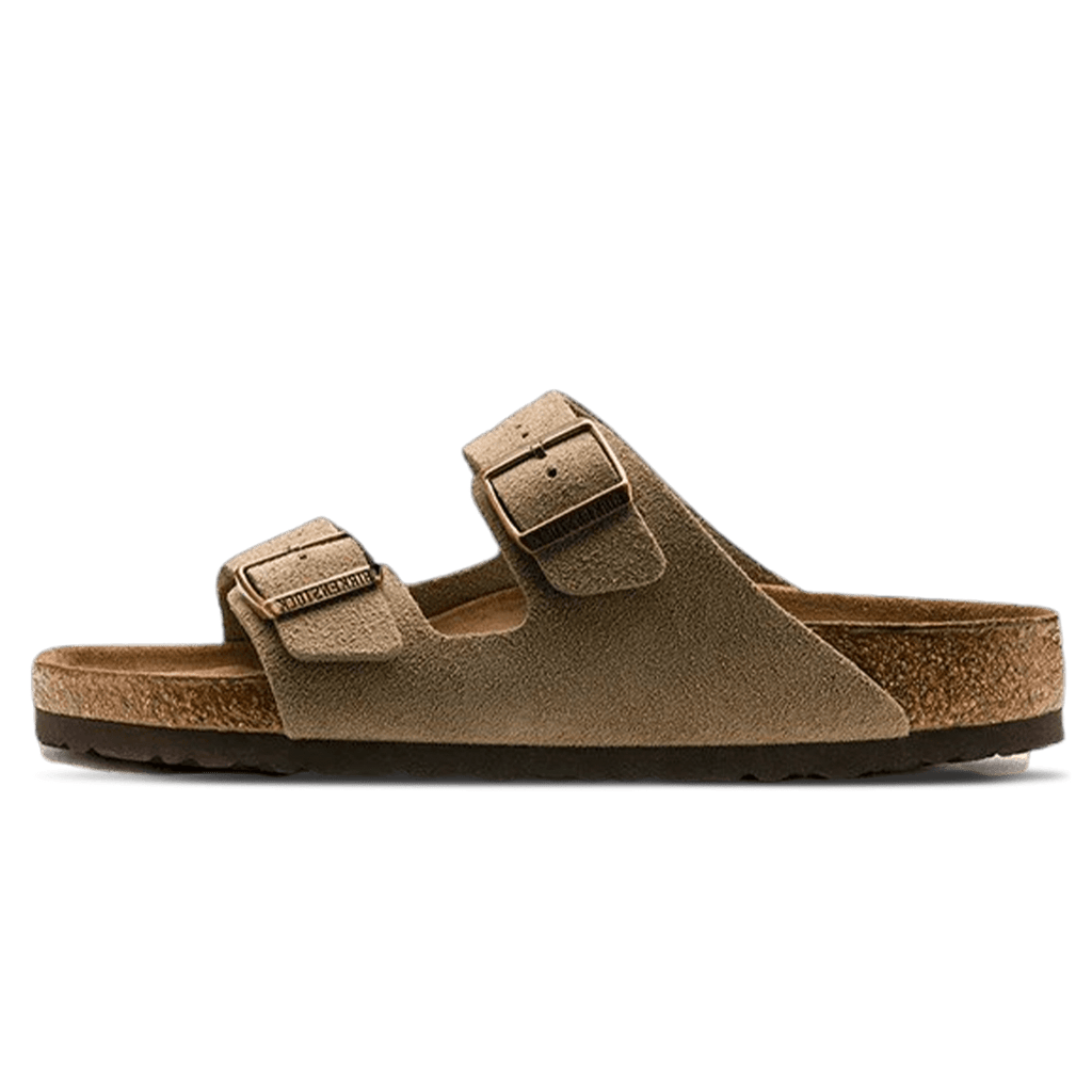 Birkenstock Arizona Suede Leather Soft Footbed 'Taupe' - Kick Game