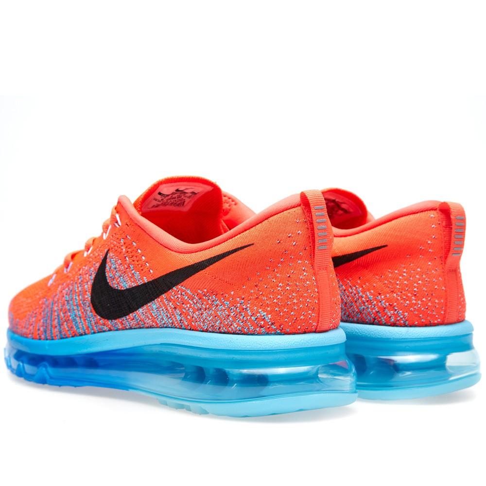 Nike Flyknit Max Bright Crimson, Black & Blue - Kick Game