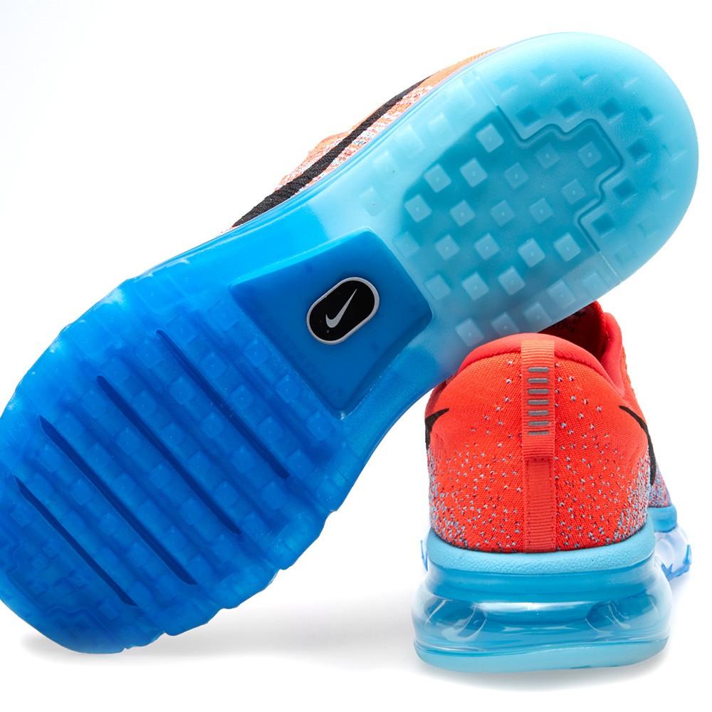 Nike Flyknit Max Bright Crimson, Black & Blue - Kick Game