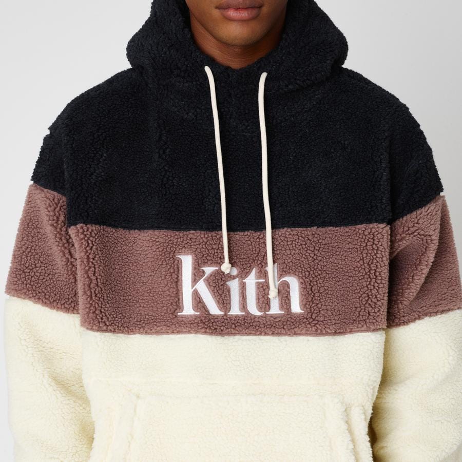 Kith Sherpa Double Pocket Hoodie Mauve - Kick Game