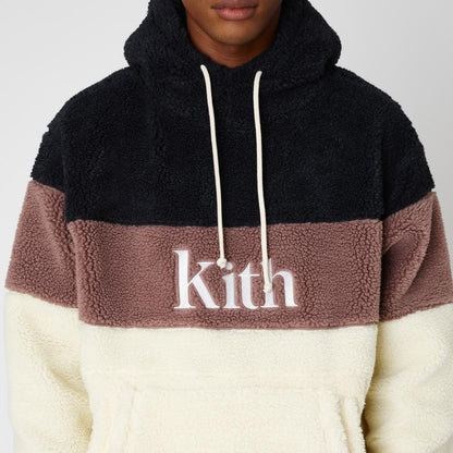 Kith Sherpa Double Pocket Hoodie Mauve - Kick Game