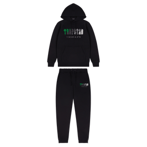 Trapstar Chenille Decoded Hooded Tracksuit-Black/Green