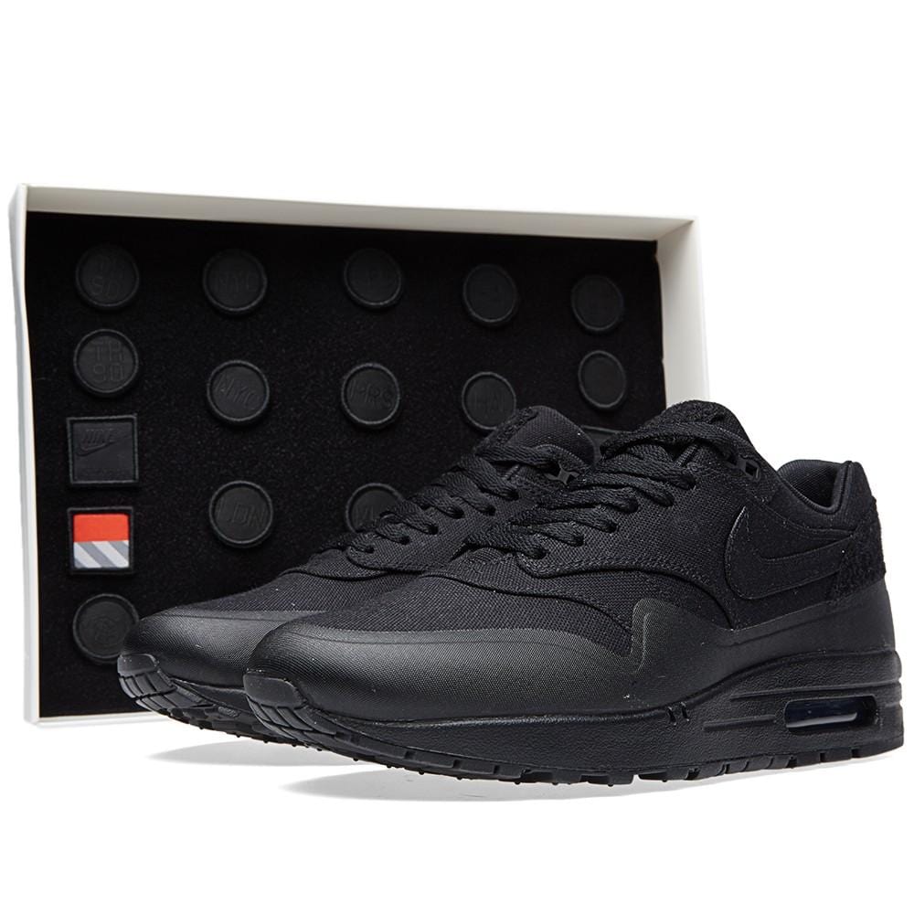 Nike air max 1 patch pack black outlet