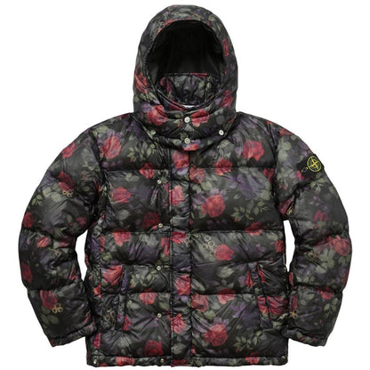 STONE ISLAND FOR SUPREME LAMY COVER Down Jacket in Black - Kick Game