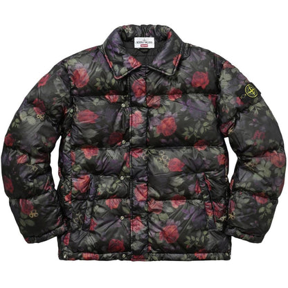 STONE ISLAND FOR SUPREME LAMY COVER Down Jacket in Black - Kick Game