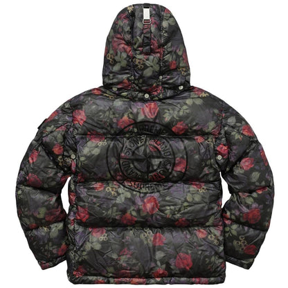 STONE ISLAND FOR SUPREME LAMY COVER Down Jacket in Black - Kick Game