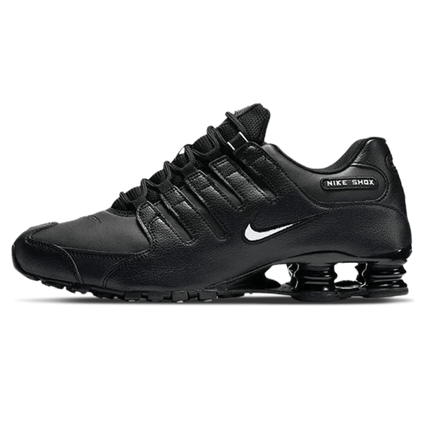 nike shox nz all black