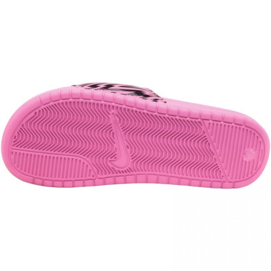 Nike Womens Benassi JDI Slide Sandals Violet-Citron-Black - Kick Game
