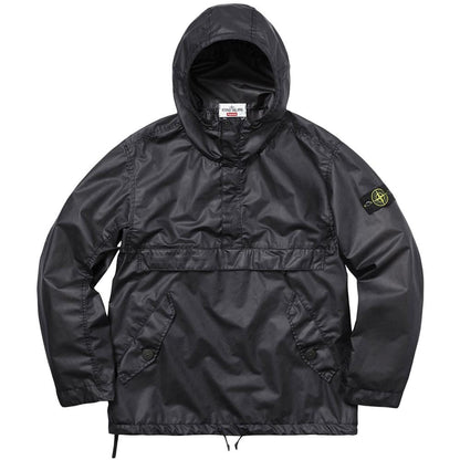 STONE ISLAND FOR SUPREME POLY COVER COMPOSITE ANORAK IN BLACK - Kick Game
