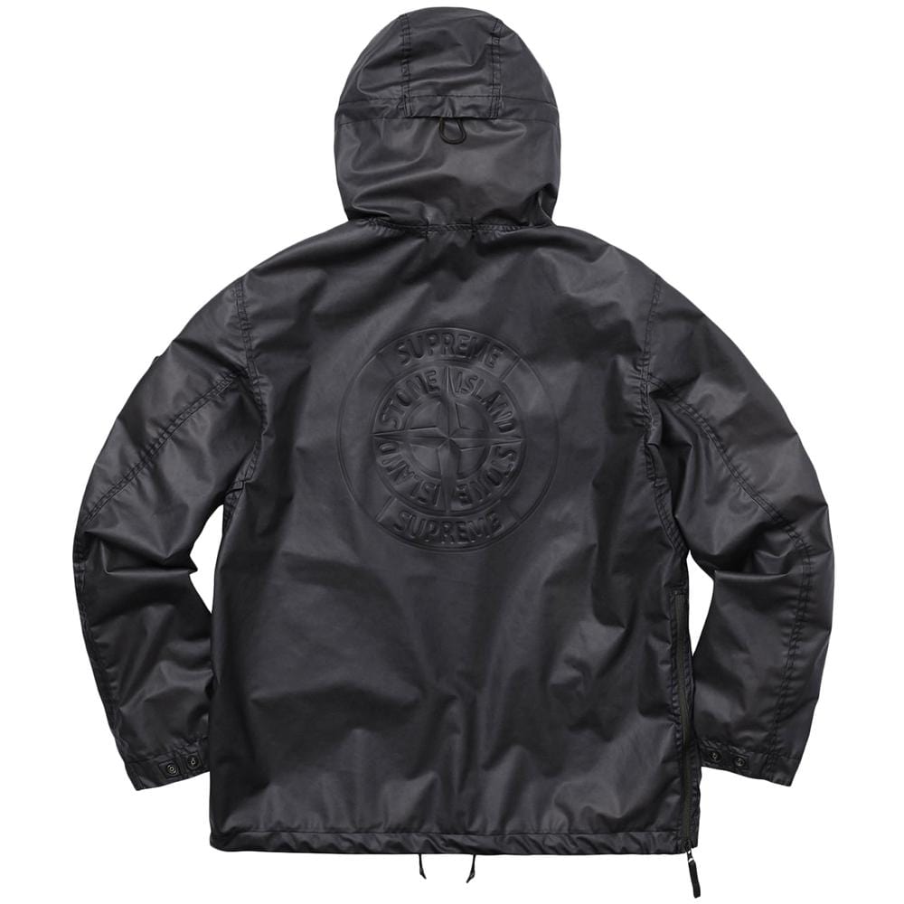 STONE ISLAND FOR SUPREME POLY COVER COMPOSITE ANORAK IN BLACK - Kick Game