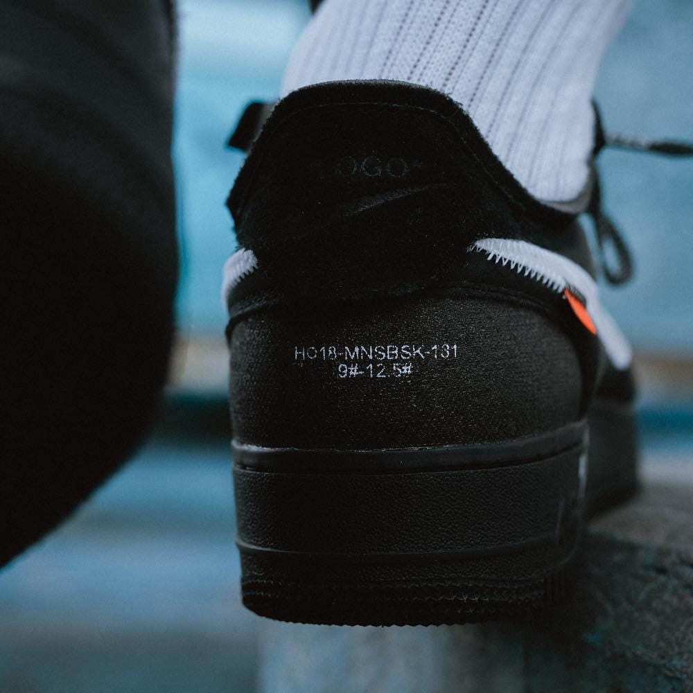 Off-White Nike Air Force 1 Black Store List