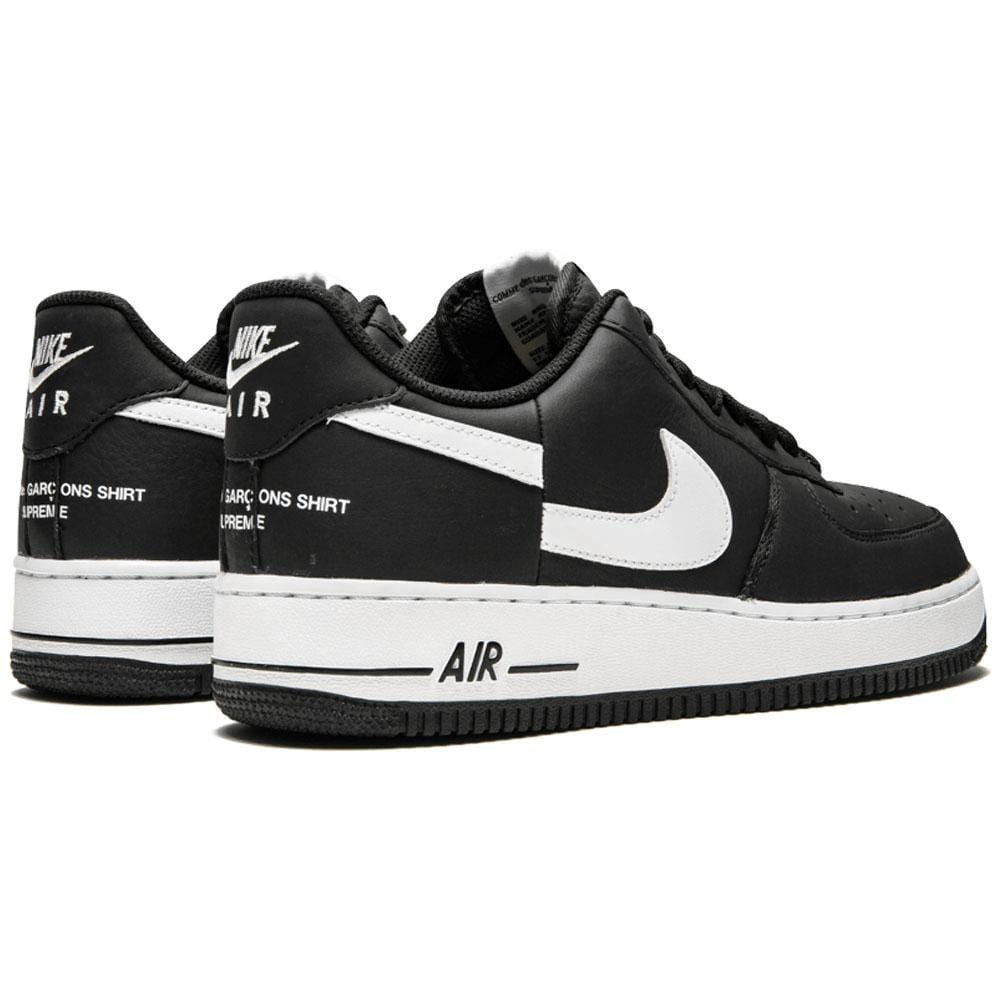 Supreme x Comme des Garcons x Nike Air Force 1 Low Black White - Kick Game