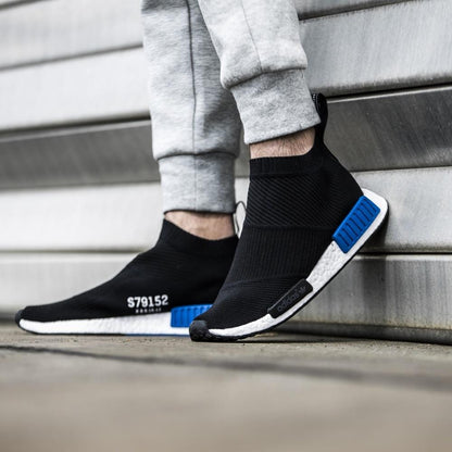 Adidas NMD_CS1 Primeknit Core Black-Lush Blue - Kick Game