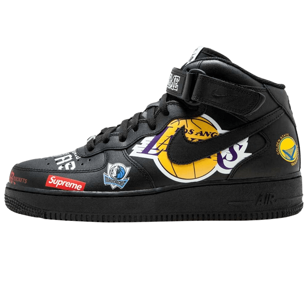 Supreme x NBA x Air Force 1 Mid 07 'Black' - Kick Game