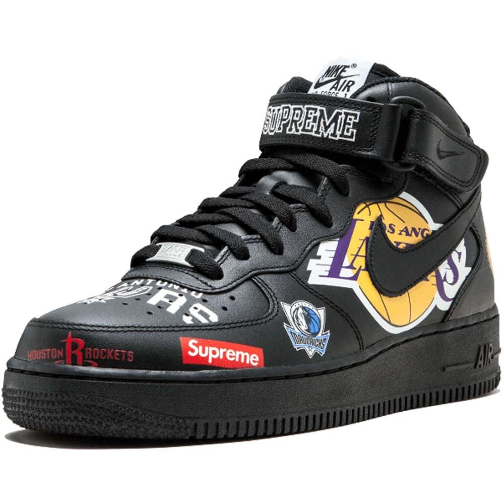 Supreme x NBA x Air Force 1 Mid 07 'Black' - Kick Game