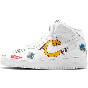 Supreme x NBA x Air Force 1 Mid 07 'White'