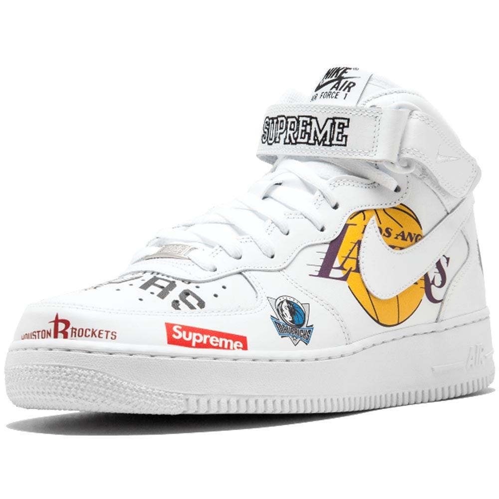 Supreme x NBA x Air Force 1 Mid 07 'White' - Kick Game
