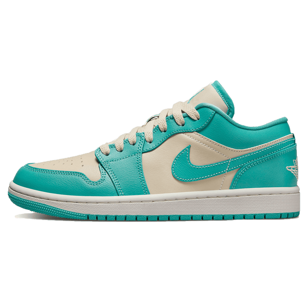 Air Jordan 1 Low Wmns Tropical Teal Sandy Beige Kick Game