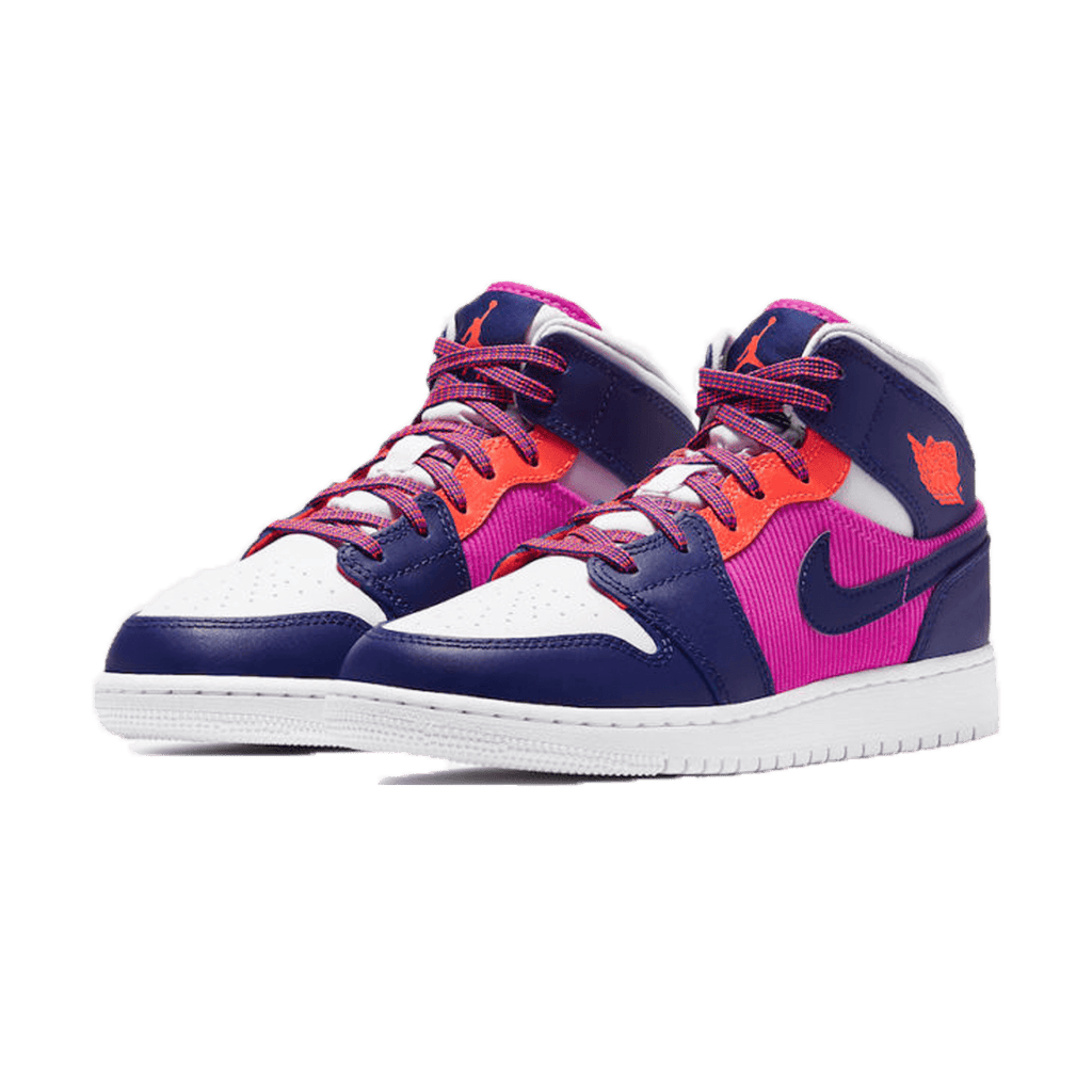 Air Jordan 1 Mid GS 'Fire Pink' - Kick Game