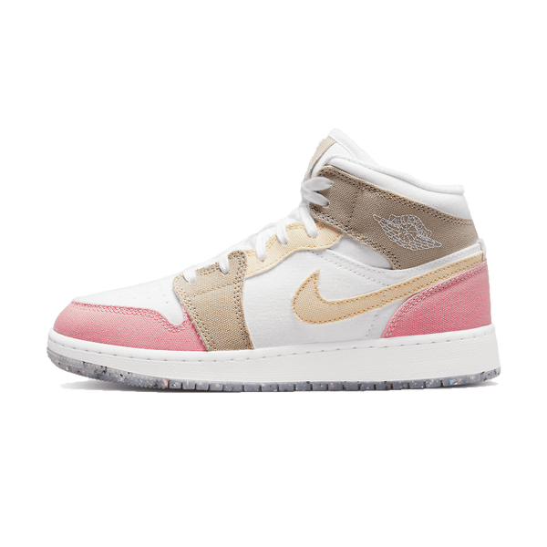 Tan and pink jordans deals