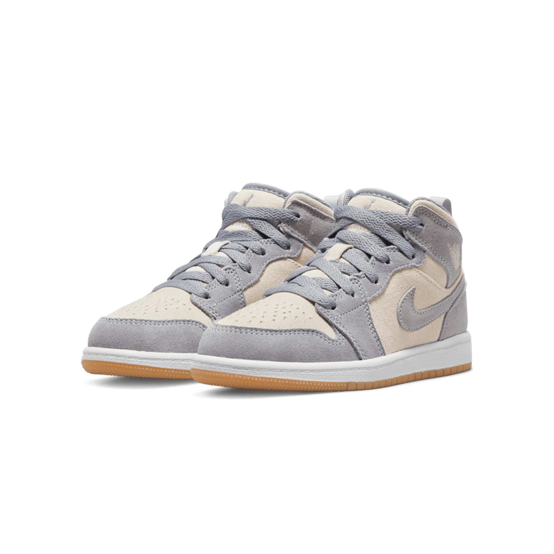 Air Jordan 1 Mid SE PS 'Coconut Milk Particle Grey' - Kick Game