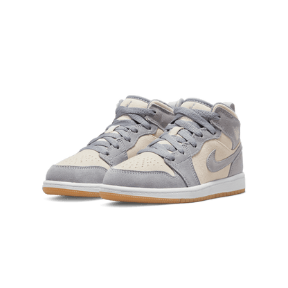 Air Jordan 1 Mid SE PS 'Coconut Milk Particle Grey' - Kick Game