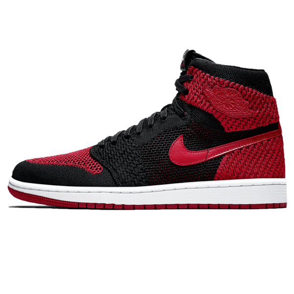 Jordan 1 bred flyknit hot sale