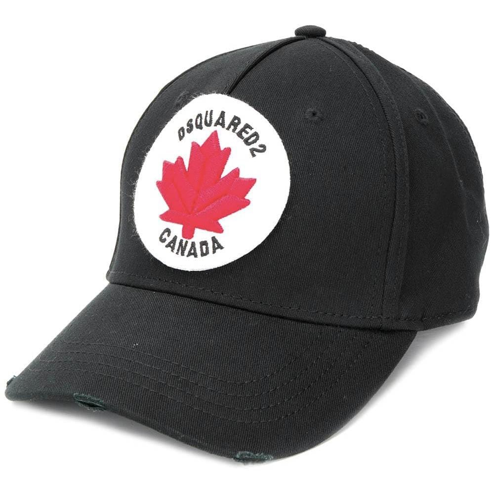 DSQUARED2 Logo Patch Cap Black - Kick Game