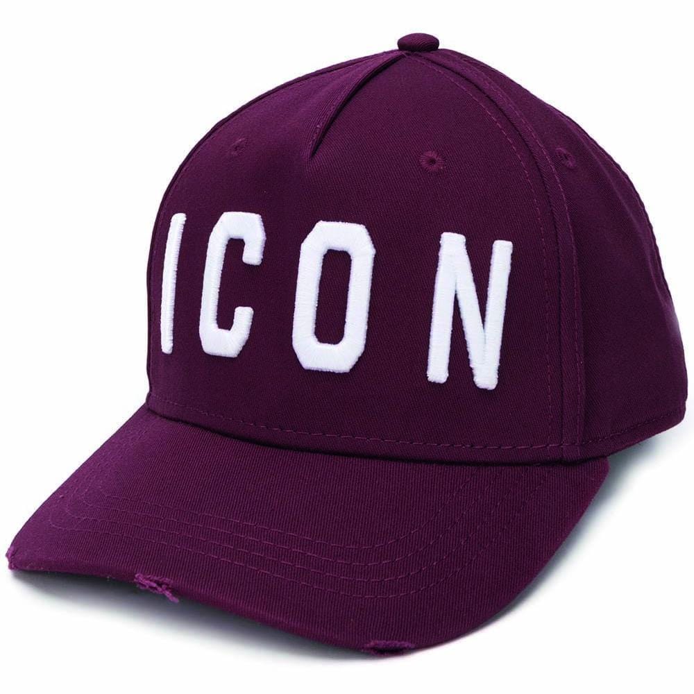 DSQUARED2 Icon Baseball Cap Dark Red - Kick Game
