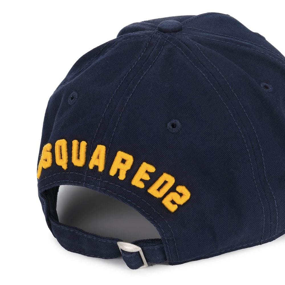 DSQUARED2 ICON Embroidered Baseball Cap Navy - Kick Game