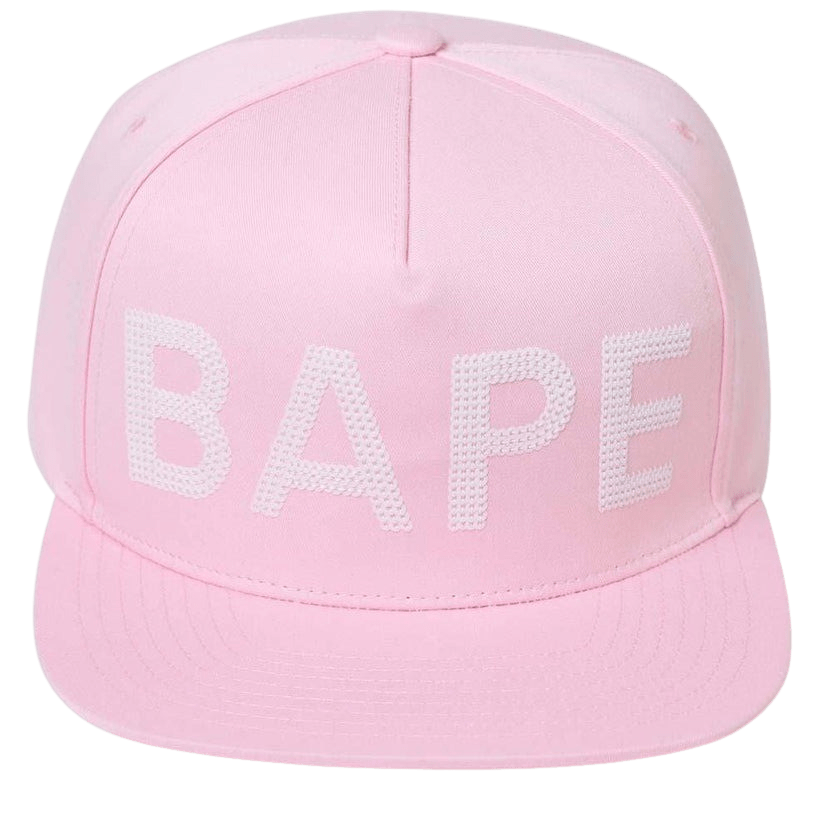 Bape Sequin Snap Back Cap Pink – Kick Game